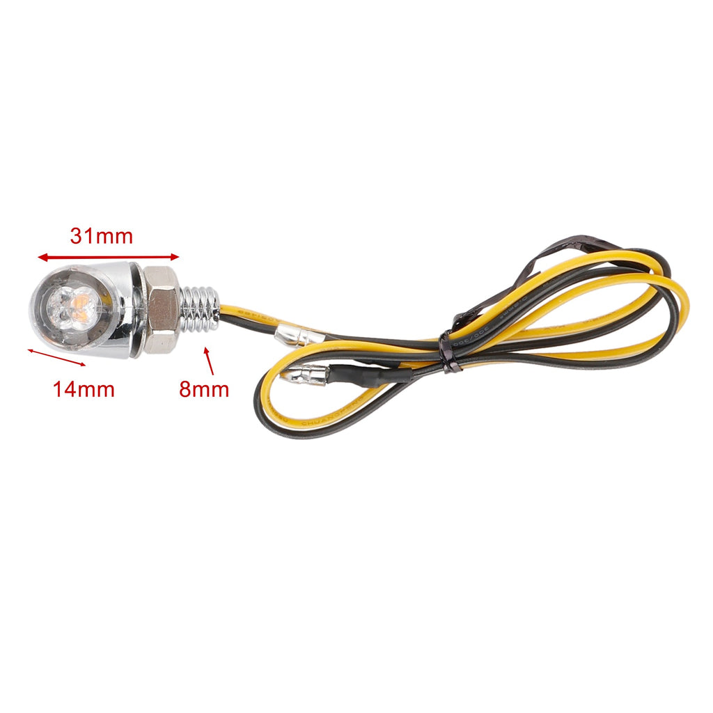 12V Universal Honda Motorcycle 8mm LED Turn Signal Light Indicator