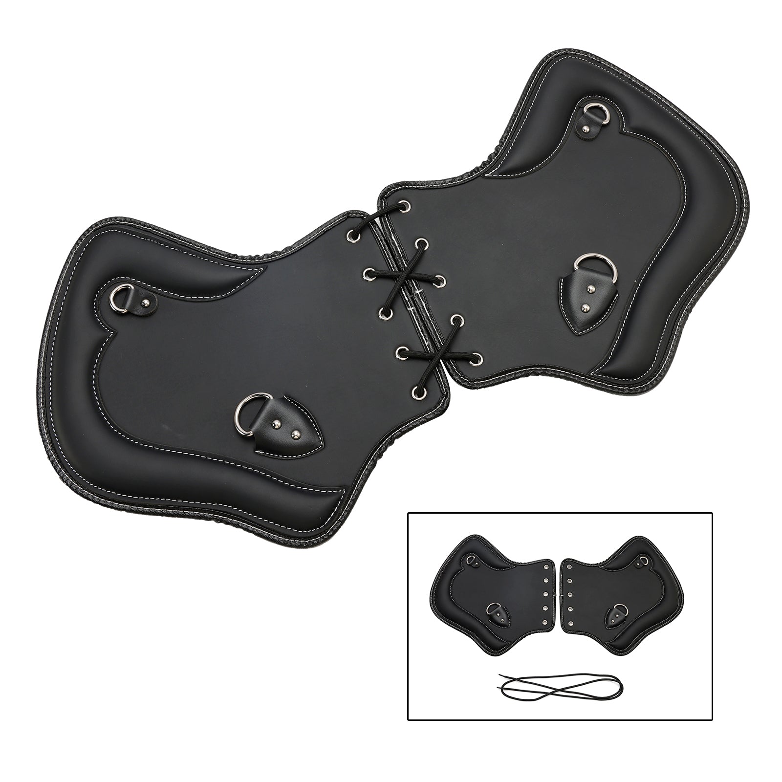 Black Brown CNC Machined Heat Shield Saddle Protector for 1985-2017 Harley Touring Softail Dyna Sportster