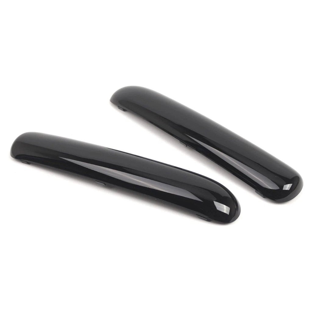 2001-2004 Mini Cooper R50 R52 R53 One Glossy Black Front Bumper Trim Pair Set