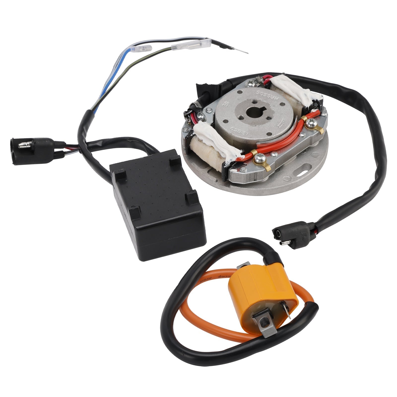 1973-1975 Suzuki TM125 CDI Ignition System Kit with Flywheel Rotor Stator and Coil 32900-20420