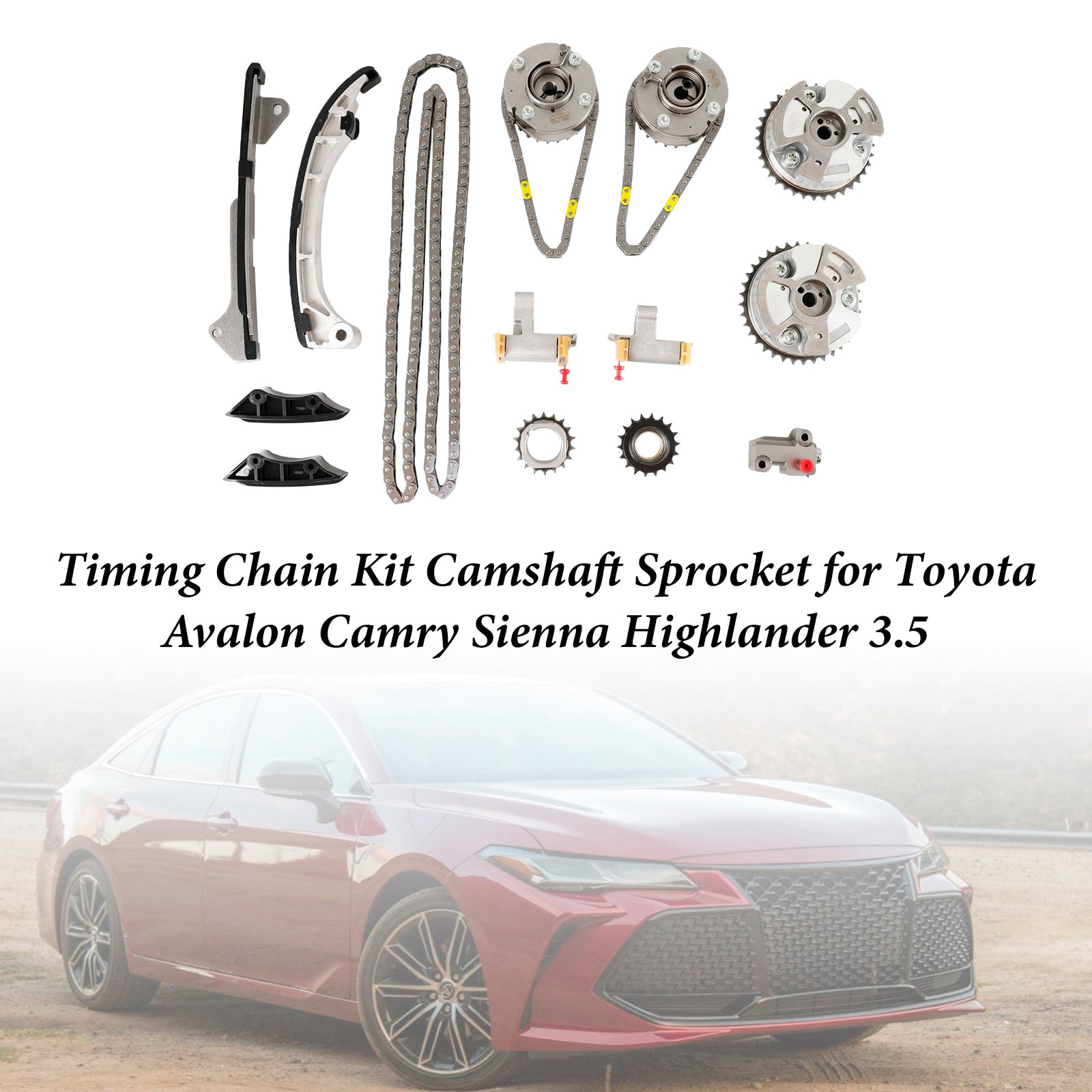 Camshaft Sprocket Timing Chain Assembly for Toyota 3.5 Avalon Camry Sienna Highlander