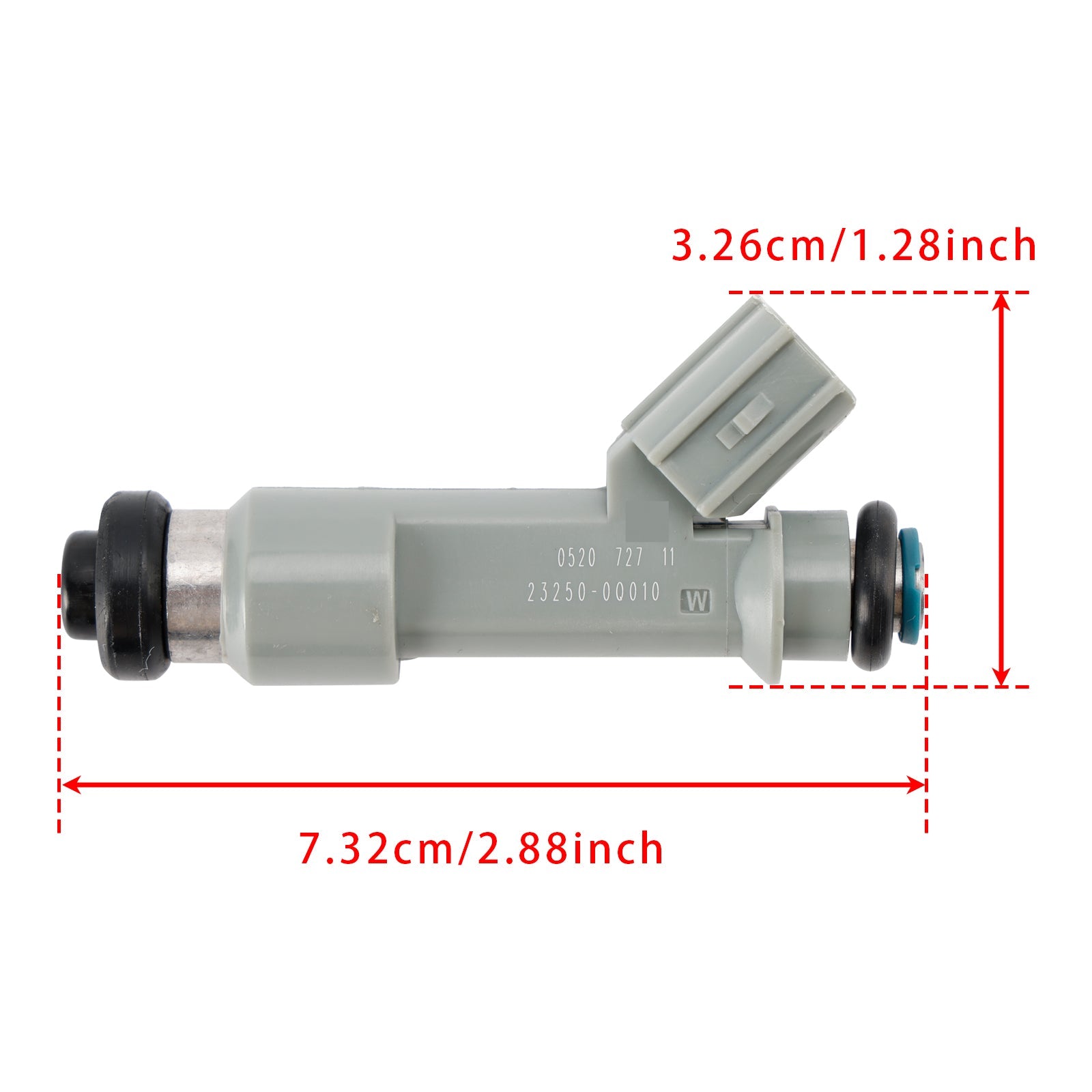 Single Fuel Injector Assembly 23209-09030 for Toyota Citroen Peugeot 1.0L