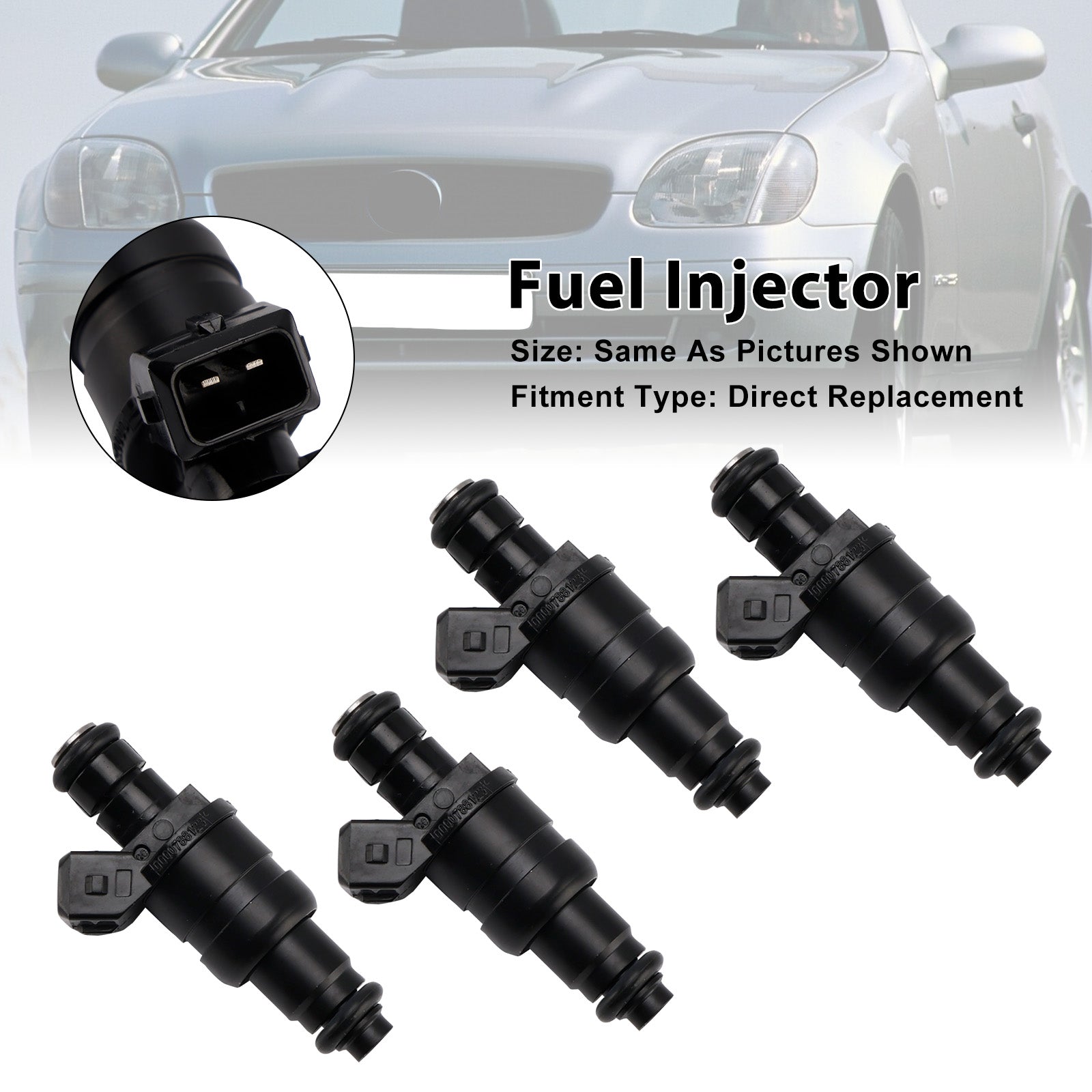 Mercedes-Benz SLK230 Kompressor 4-Piece Fuel Injector Set 1996-2000 R170 852-12230