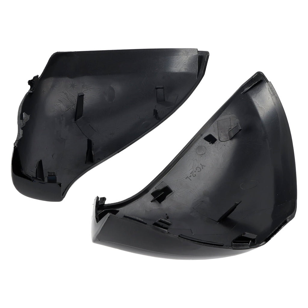 Bright Black Rearview Mirror Housing Covers Peugeot 207 Hatchback 2006-2015 9680194877