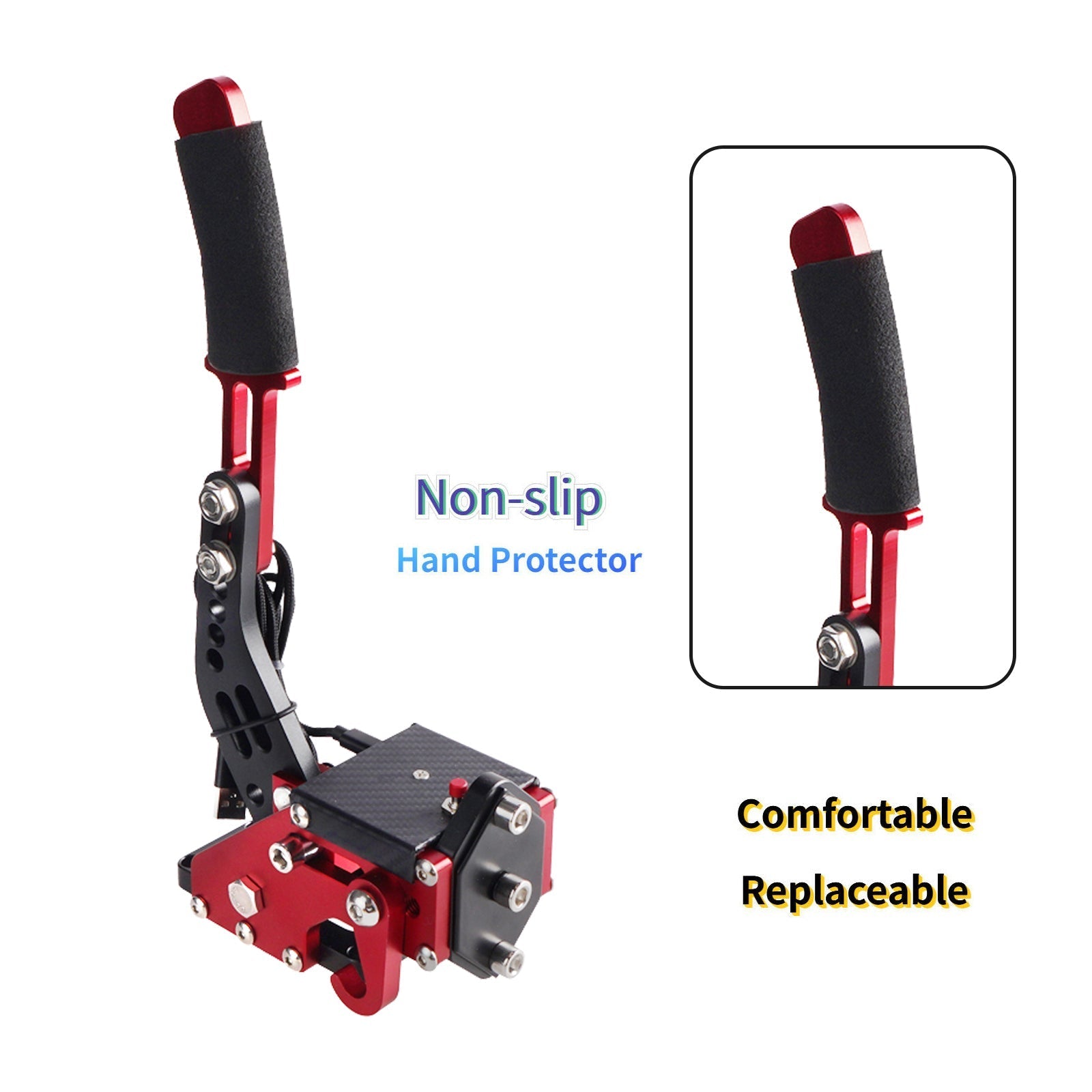 14Bit X1 USB Racing Handbrake for XBOX G920 Gaming Wheel Setup (Mounting Bracket Excluded)