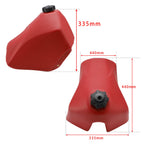 1985-2005 Kawasaki KLR 250 KLR250 3.2 Gal Red Plastic Large Capacity Fuel Tank New