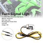 12V Universal Honda Motorcycle 8mm LED Turn Signal Light Indicator
