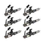 1984-2018 Hino J08E 3.8 4.7L Kobelco Diesel 6 Fuel Injectors 095000-6593