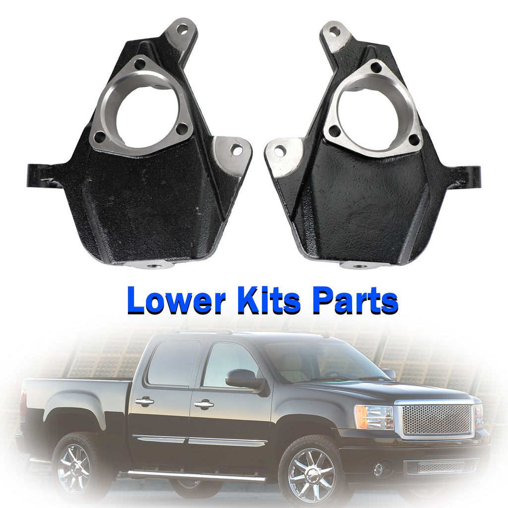 Lowering Spindles 2" Drop for Chevy Silverado GMC Sierra 1500 2WD 4WD 2007-2016