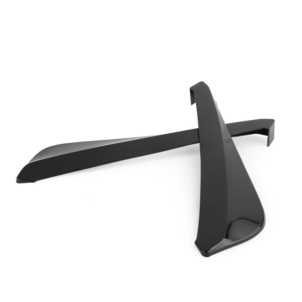 19 Inch Generic Rear Bumper Splitter Canard Diffuser Fin Spoiler Lip Valence Gloss Black