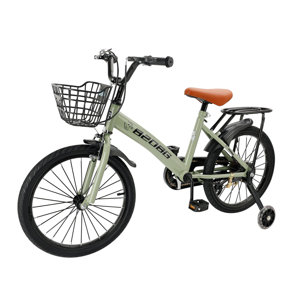 18 Inch Children's BMX Bicycle with Stabilizer Wheels Designed for Ages 7-9