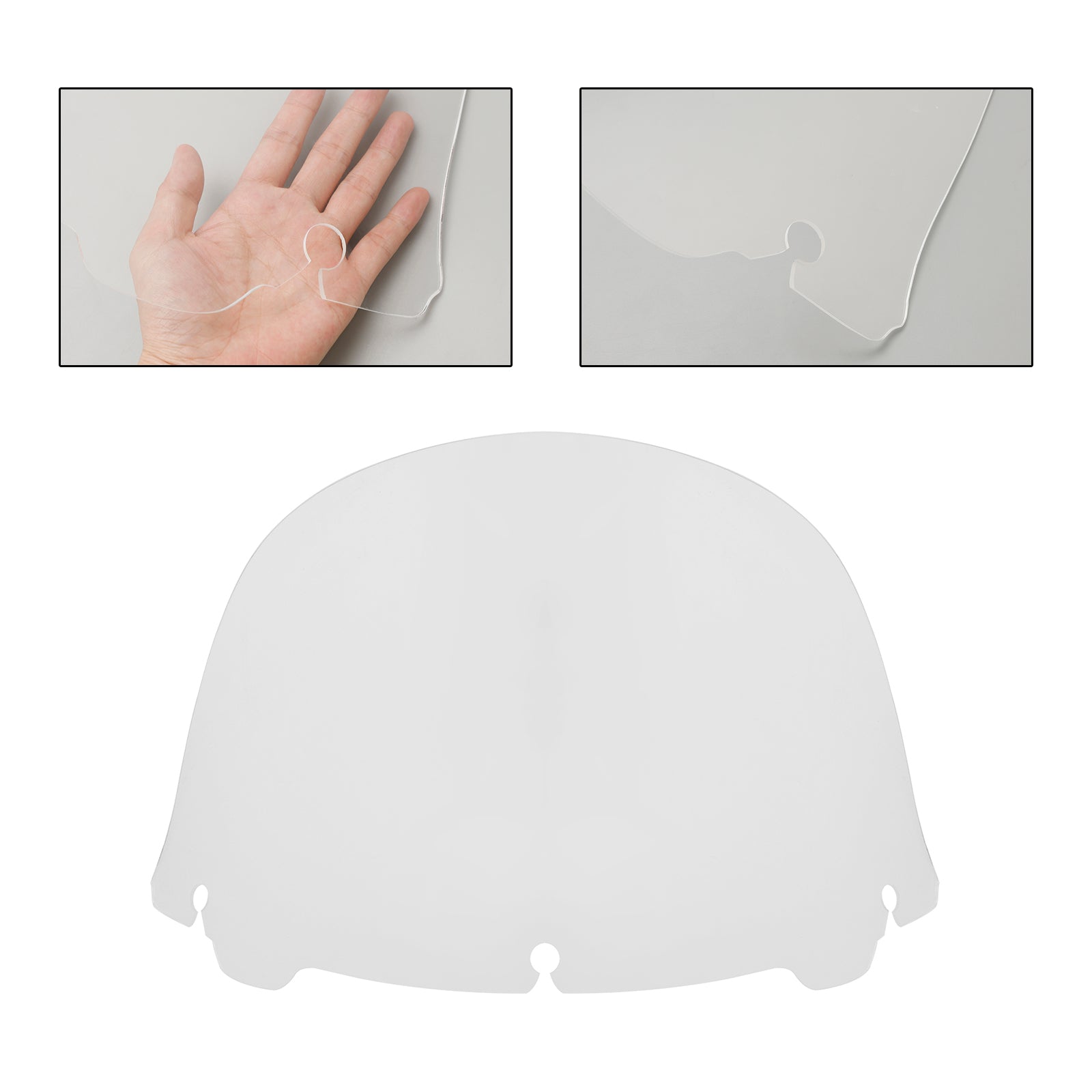 13 Inch Windshield Windscreen for Harley Electra Glide Ultra Classic Street Glide 2014 and Up