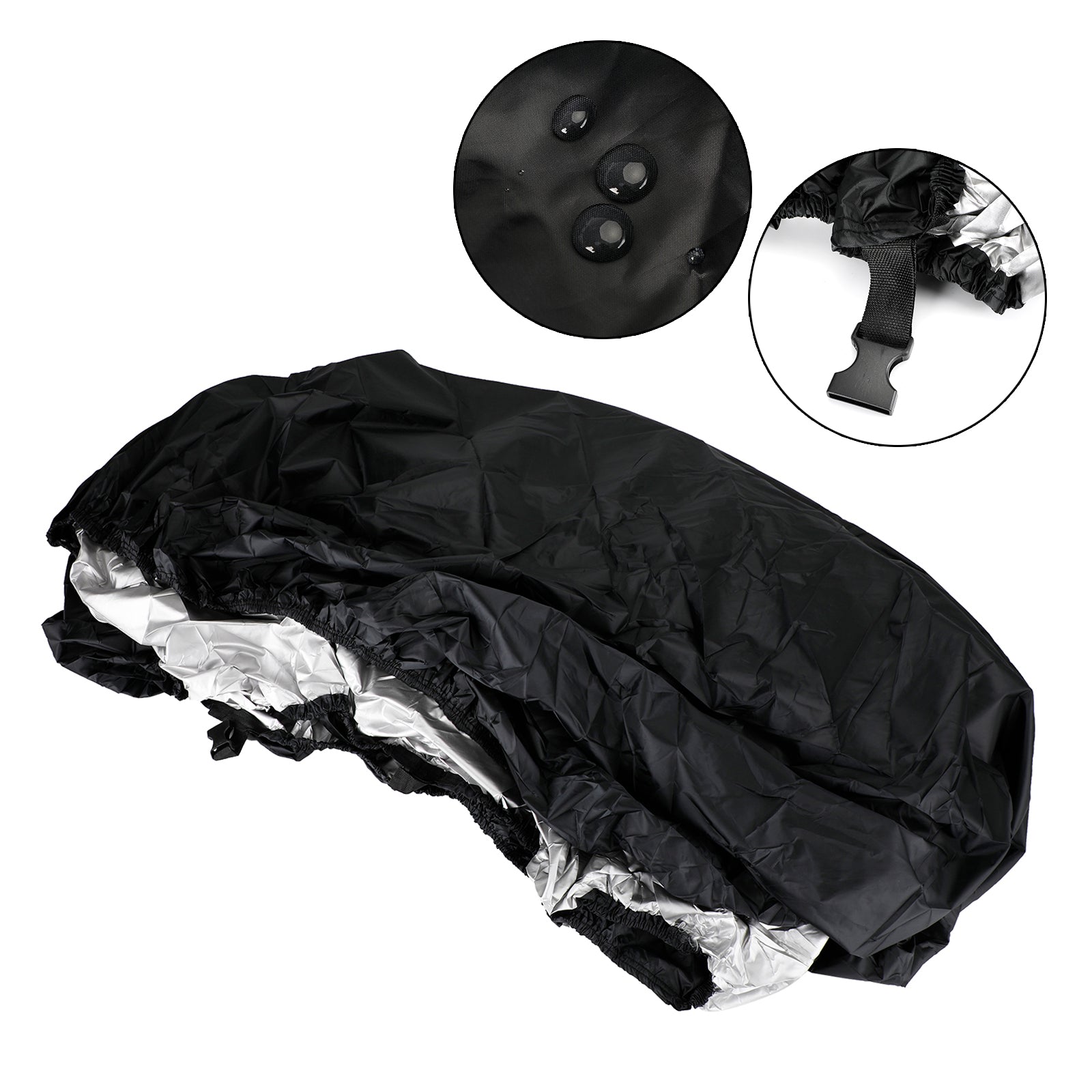 14 to 16 Foot V-Hull Fishing Boat Trailerable Cover Black Waterproof Heavy Duty
