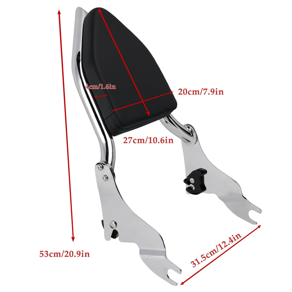 2000-2001, 2009, 2024 CVO Road Glide FLTRSE Passenger Backrest Sissy Bar Support
