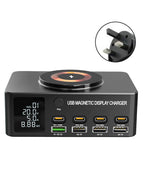 140W Quick Charge PD100W Laptop Intelligent Multi-Port USB Power Adapter UK