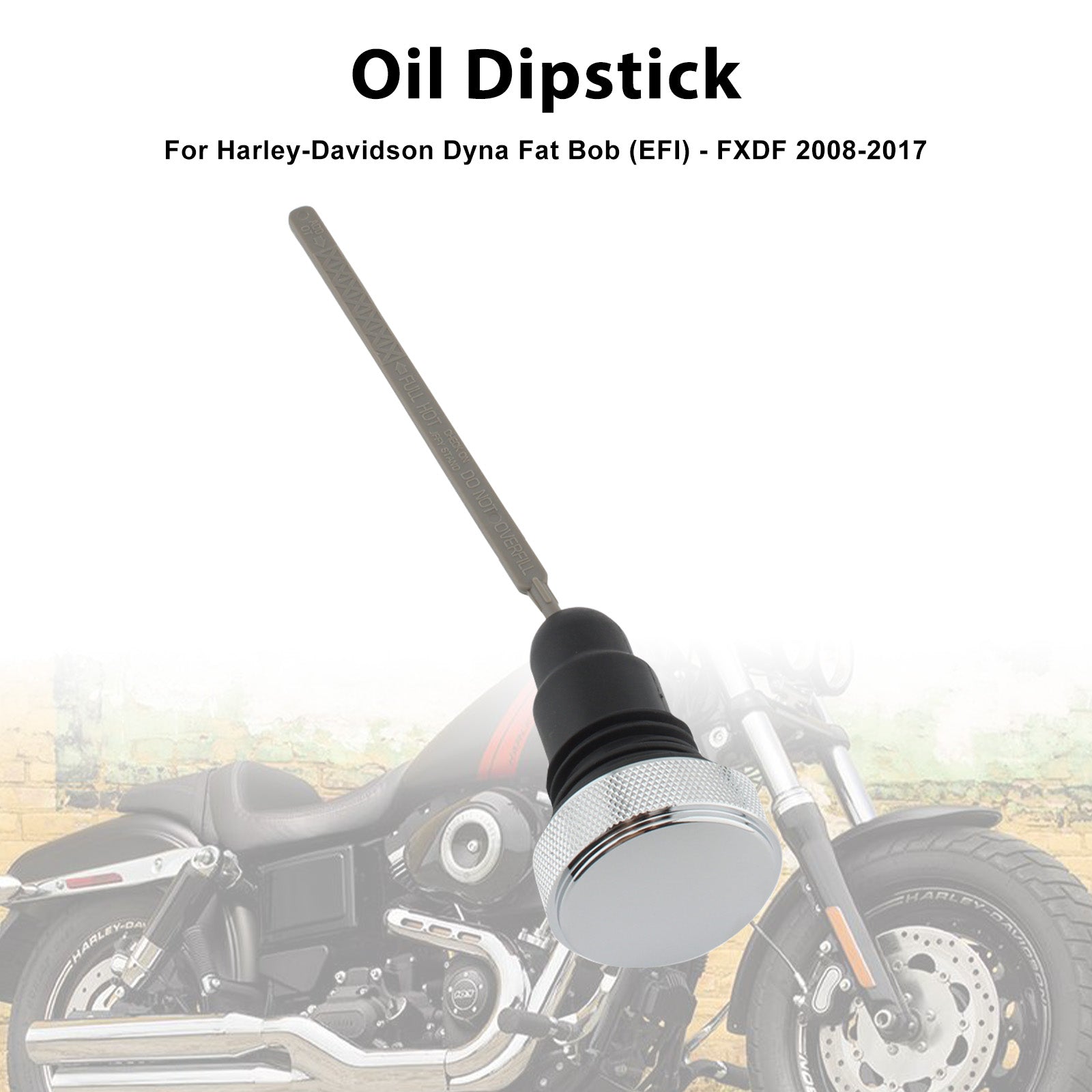 0710-0153 FXD Dyna Engine Oil Dipstick Cap Plug 2006 to 2017
