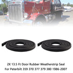 13.5 Ft Door Rubber Seal Weatherstrip for 1986-2007 Peterbilt 359 370 377 379 380 2X