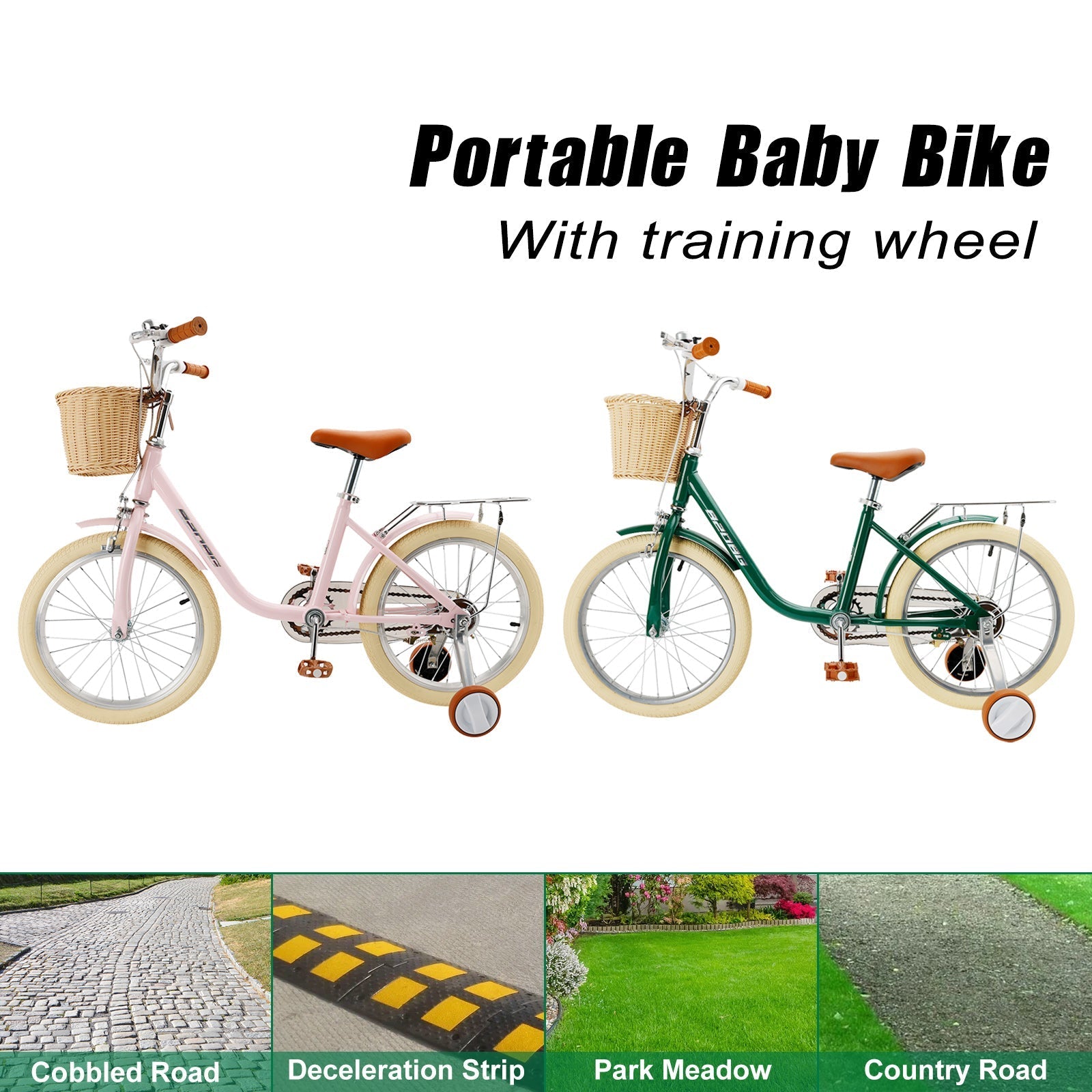 18" Child's Bicycle for 7-9 Year Old Kids Boys Girls Featuring Basket