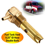Quarter Inch ID Fuel Tank Vent Assembly Double Barb Hose FTA-V-50-02 Peterbilt