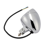 18 LED Chrome Motorcycle Headlight Spotlight with Universal Color-Changing Switch