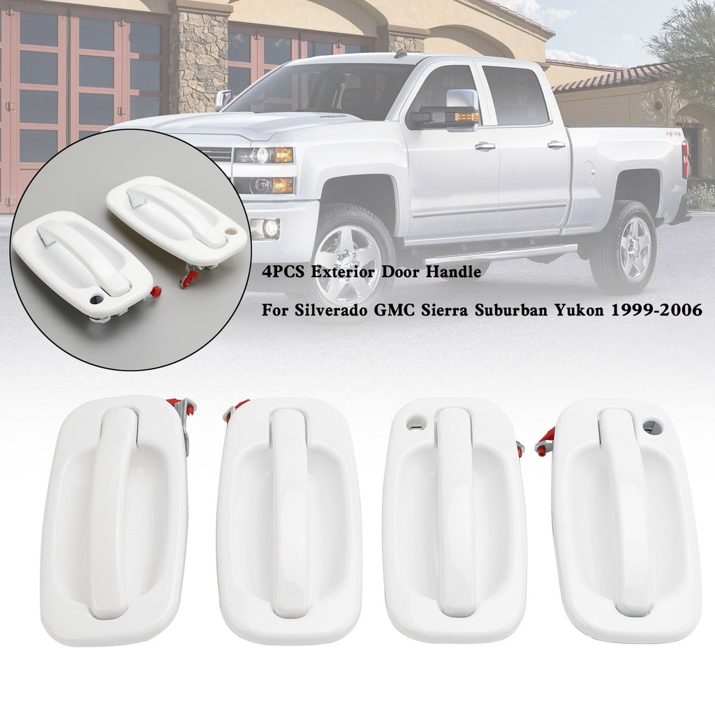 2000 2001 2002 2003 2004 2005 2006 Chevrolet Suburban Cadillac Escalade Avalanche Outside Door Handle 4PC 15029900