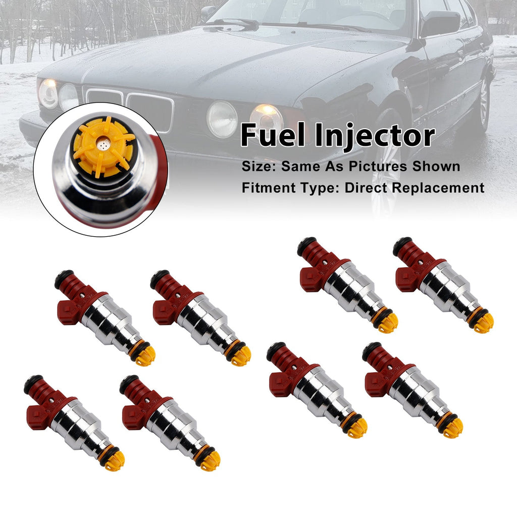 BMW 4.4L V8 Fuel Injector 0280150778 8-Pack 1996-1998 740il 840ci Replacement