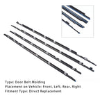 Door Belt Molding Trim Set 4PCS for 1996-1998 Lexus LX450 75710-60021 75730-60020