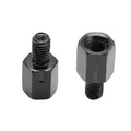 Universal 8mm to 8mm Reverse Thread Motorcycle and Scooter Mirror Adapters - Pair