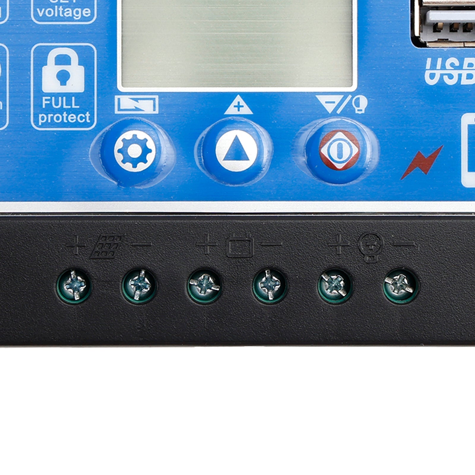 12V-60V Solar PWM Charge Controller Display Screen Street Light Regulator 0V Starting