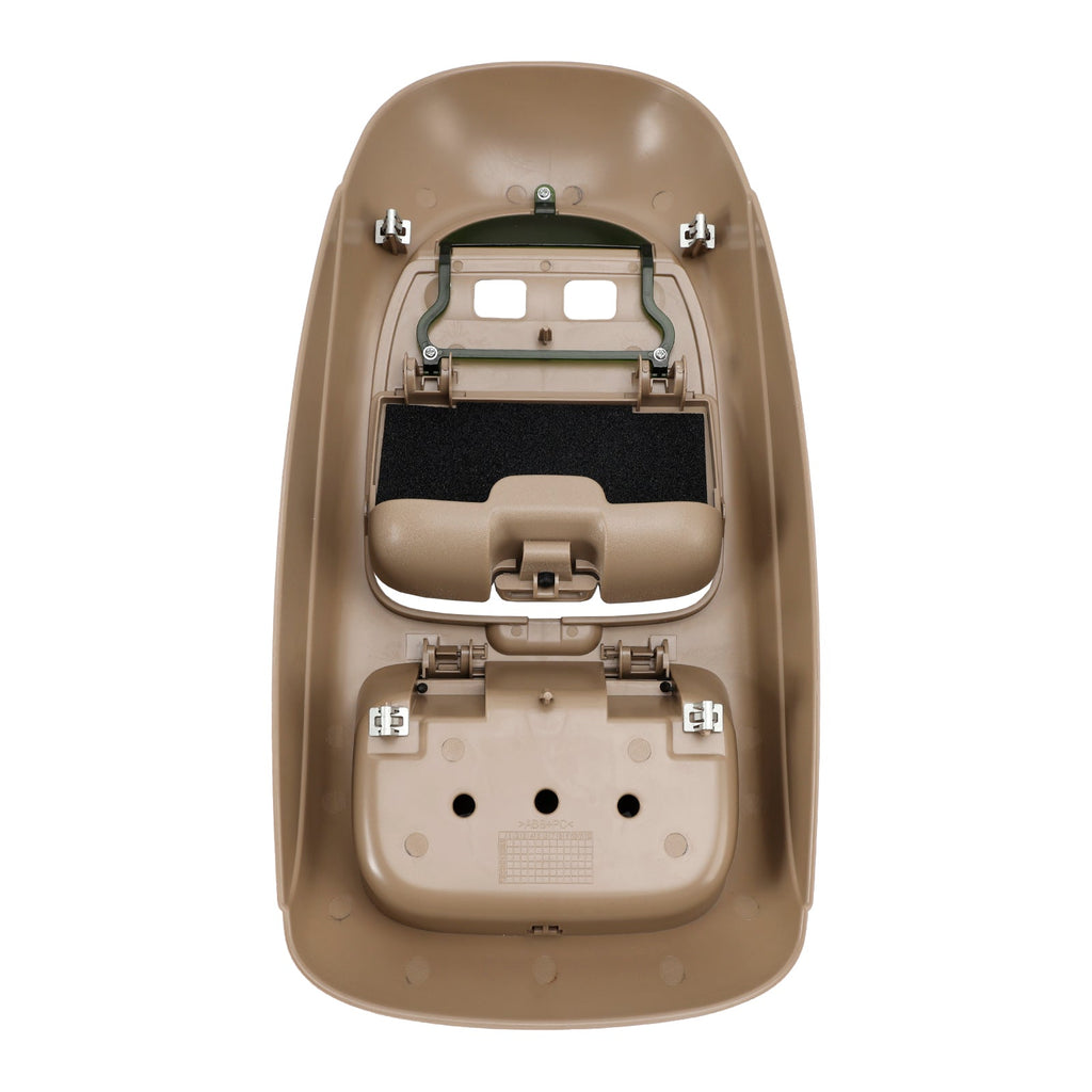 2002 2003 2004 Ford F-Series Super Duty Tan Overhead Console Assembly No Sunroof