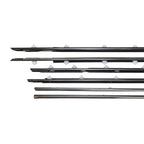1996-1998 Lexus LX450 FZJ80 Door Belt Molding Trim Set 6 Pieces OEM Parts 75710-60011 75720-60011