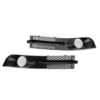 Front Bumper Fog Light Grille for 2000-2010 Volkswagen Sharan 7M with Foglight Aperture