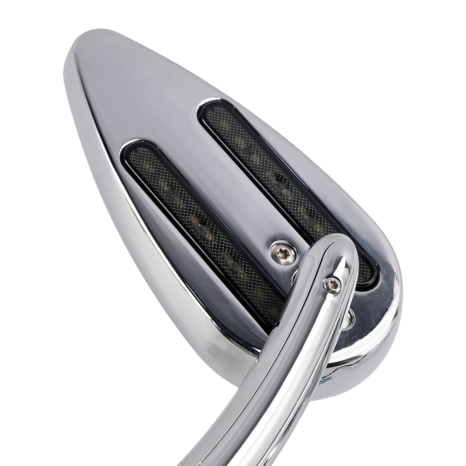 1990-2021 Harley Electra Street Road Glide Chrome LED Turn Signal Mirrors