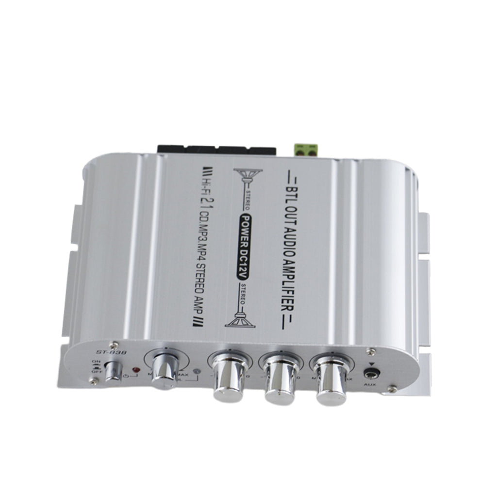 2.1 Channel 400W 12V Car Audio Amplifier Hi-Fi Stereo MP3 Radio Booster for CA