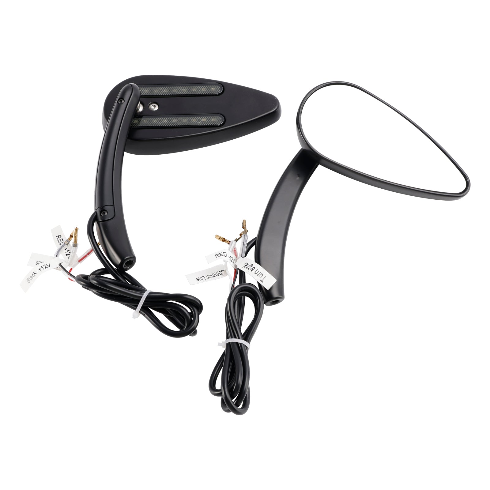 Custom Dynamics LED Turn Signal Mirrors for 1990-2021 Harley Sportster 883 1200 Black
