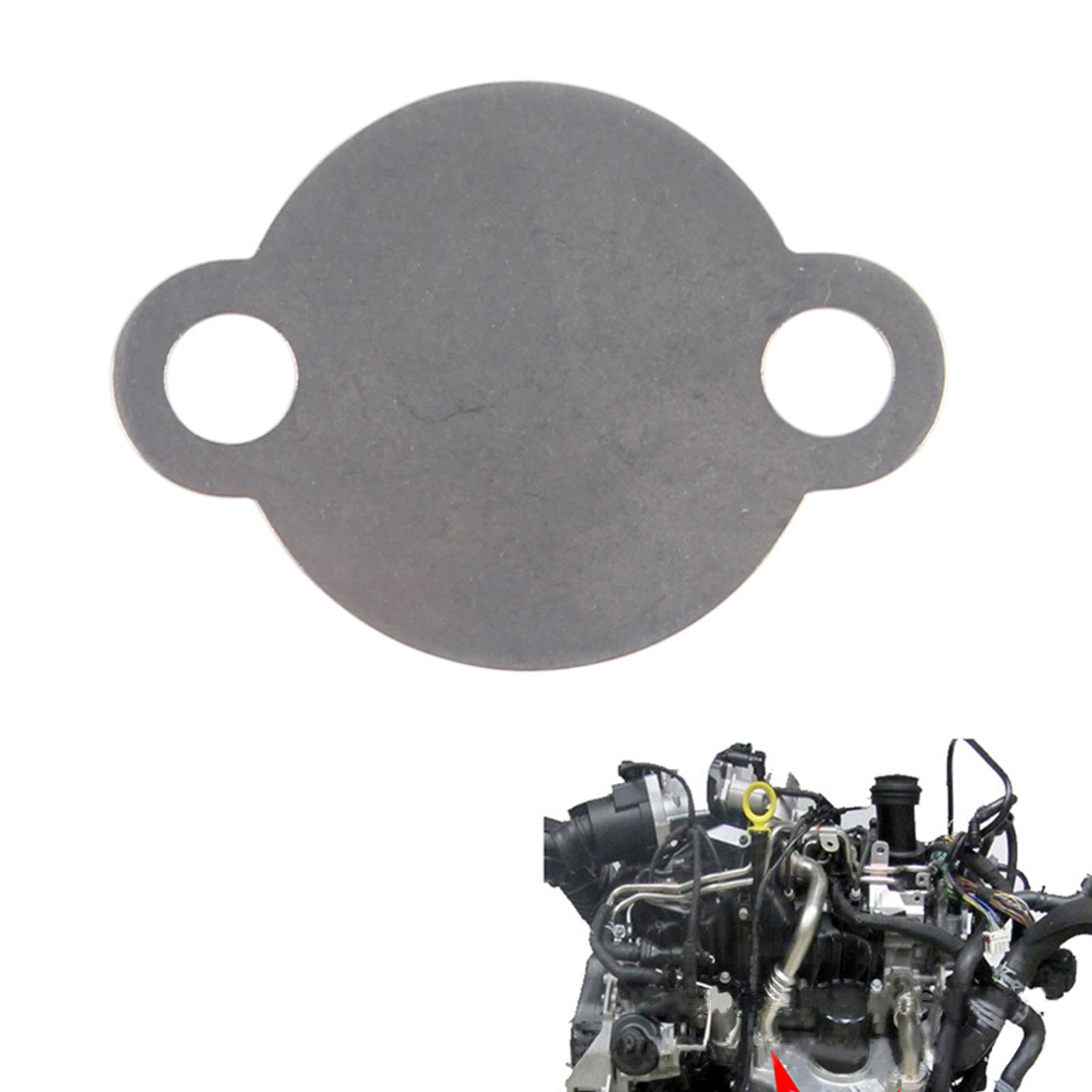 2 Inch EGR Blanking Plate Kit for Volkswagen T5 Transporter 2.0 BiTDI CFCA