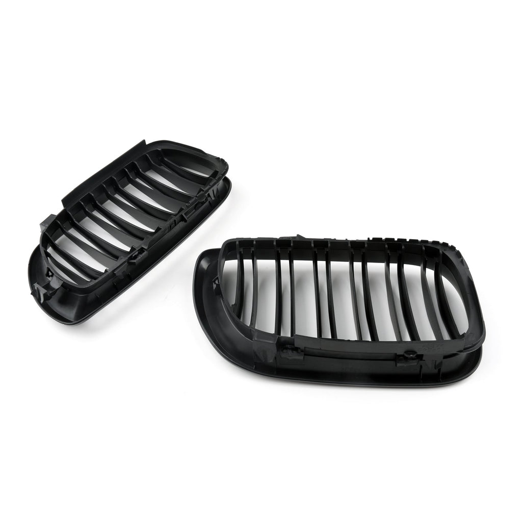 2002-2005 BMW E46 3 Series 4 Door Matte Black Front Kidney Grille Hood Insert