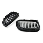 2002-2005 BMW E46 3 Series 4 Door Matte Black Front Kidney Grille Hood Insert