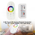 RF Wireless Touch Control Remote for 12V 24V RGBW LED Light Strip Dimmer