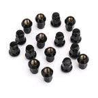 16 Piece 3/8" 24 Tapered Black Lug Nuts Compatible with Polaris Ranger RZR Sportsman XP