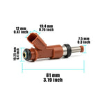 1Pcs Fuel Injector For Toyota Camry Sienna Lexus RX350 3.5L V6 07-15 23250-31050