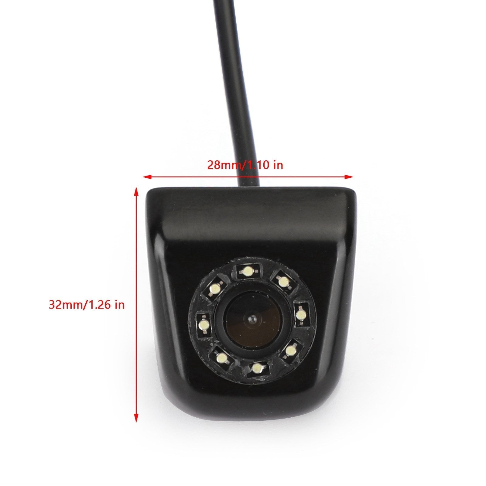 8LED Night Vision Car Backup Reverse Camera - Waterproof Rear View Parking