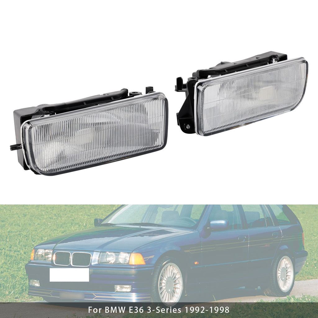 1992-1998 BMW E36 3-Series Front Fog Light Trim Pair Without Bulbs