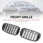 BMW 7 Series G11 Pre-Facelift 5-Door Sedan Black 2-Slat Front Kidney Grille 2015-2019