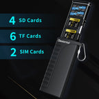 Flash Card Photo Transmission Reader with 2-in-1 SD Card Storage and Fast Data Transfer