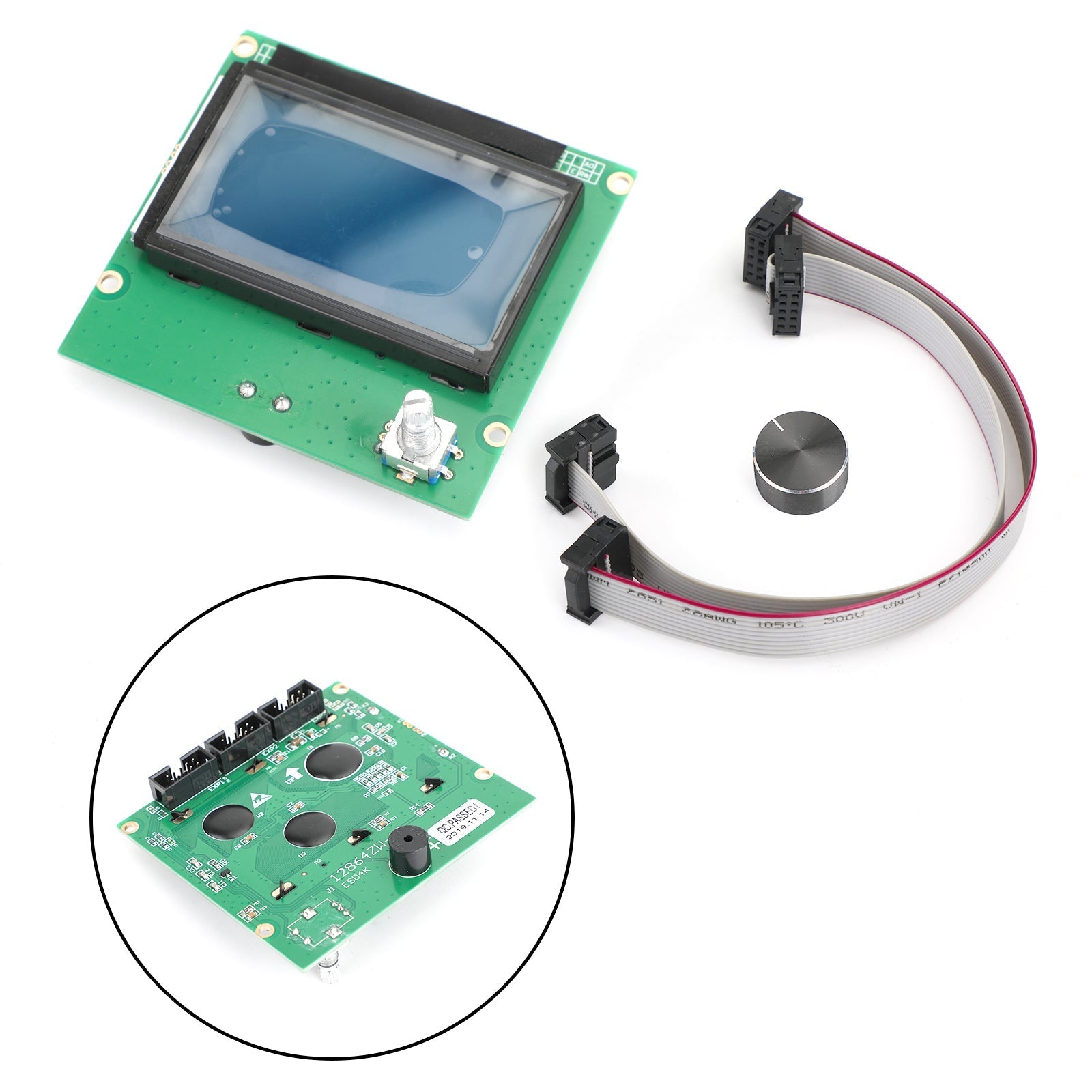 Replacement LCD Screen Display Kit 2 Wire Compatible with Creality 3D CR-10 S Printer
