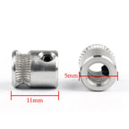 12 Pack MK8 Steel Filament Drive Pulley Gear for 1.75mm 3.0mm 3D Printer Extruder