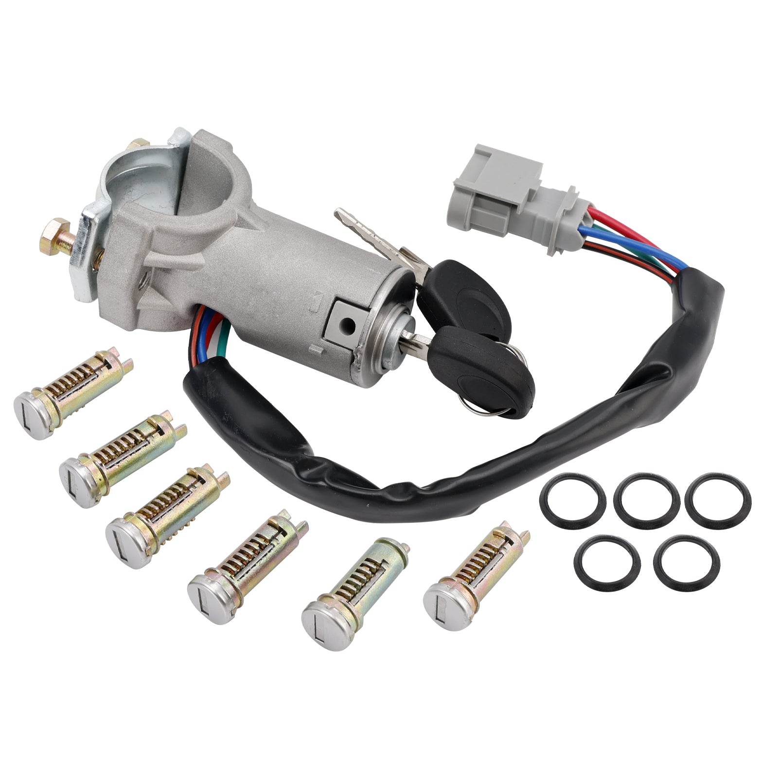 Iveco Daily Ignition Lock Cylinder Kit 6x Locking Cylinders with Key 2000-2006 2991727