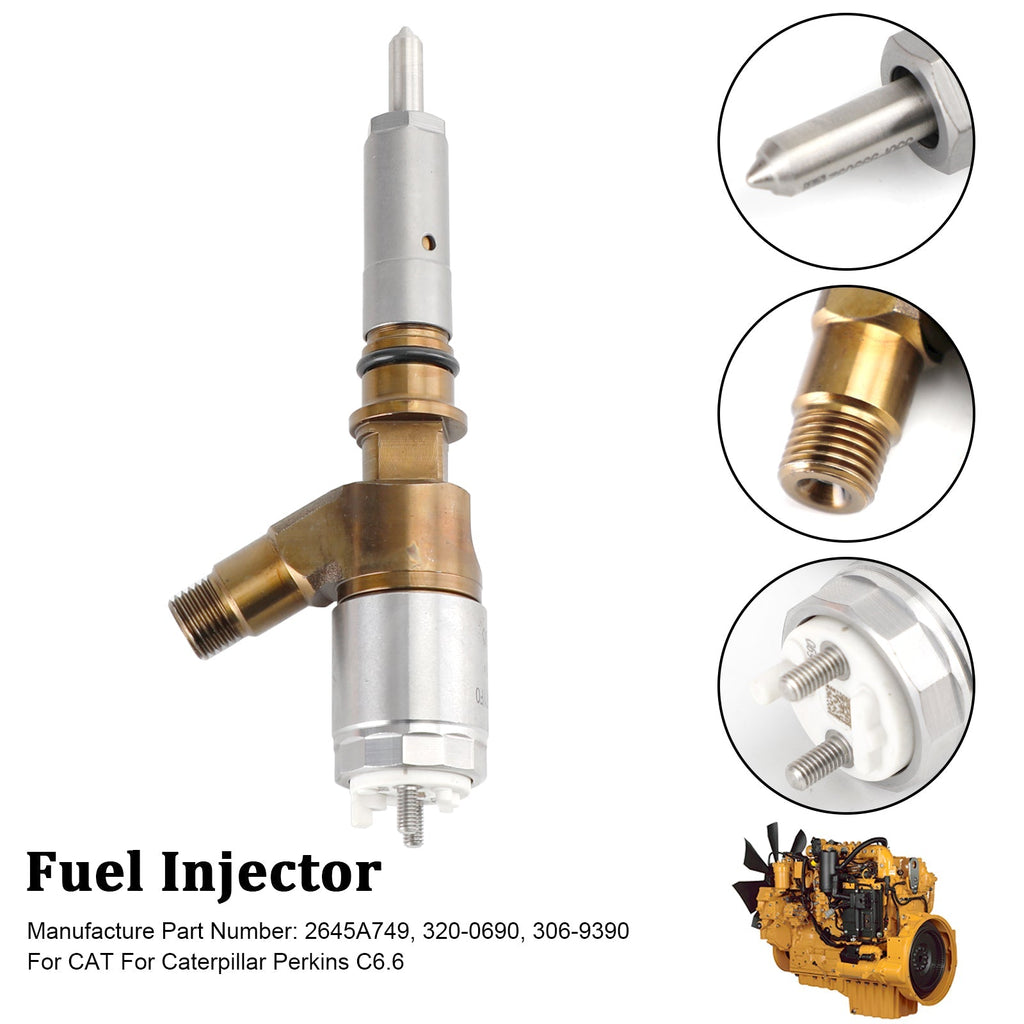 Caterpillar Perkins C6.6 Fuel Injector 2645A749 Compatible with CAT 320-0690