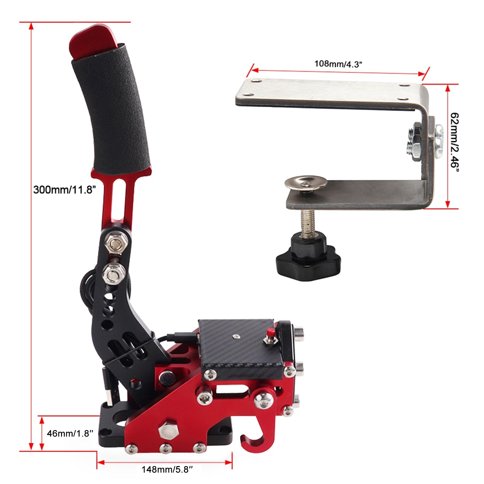 14-Bit G29 Handbrake Pedal Kit USB 3.0 Compatible PS4 PS5 Racing Simulation